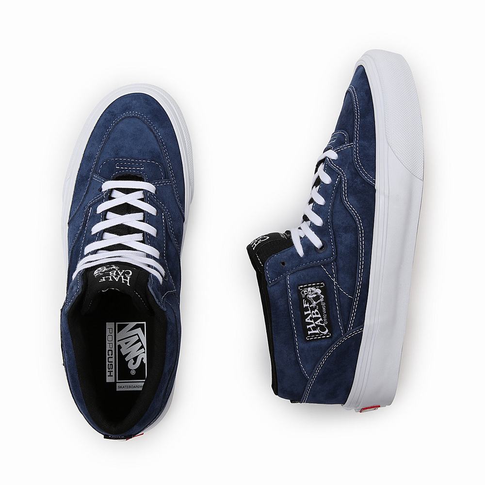 Women's Vans Half Cab '92 Skate Shoes Blue | USA19452