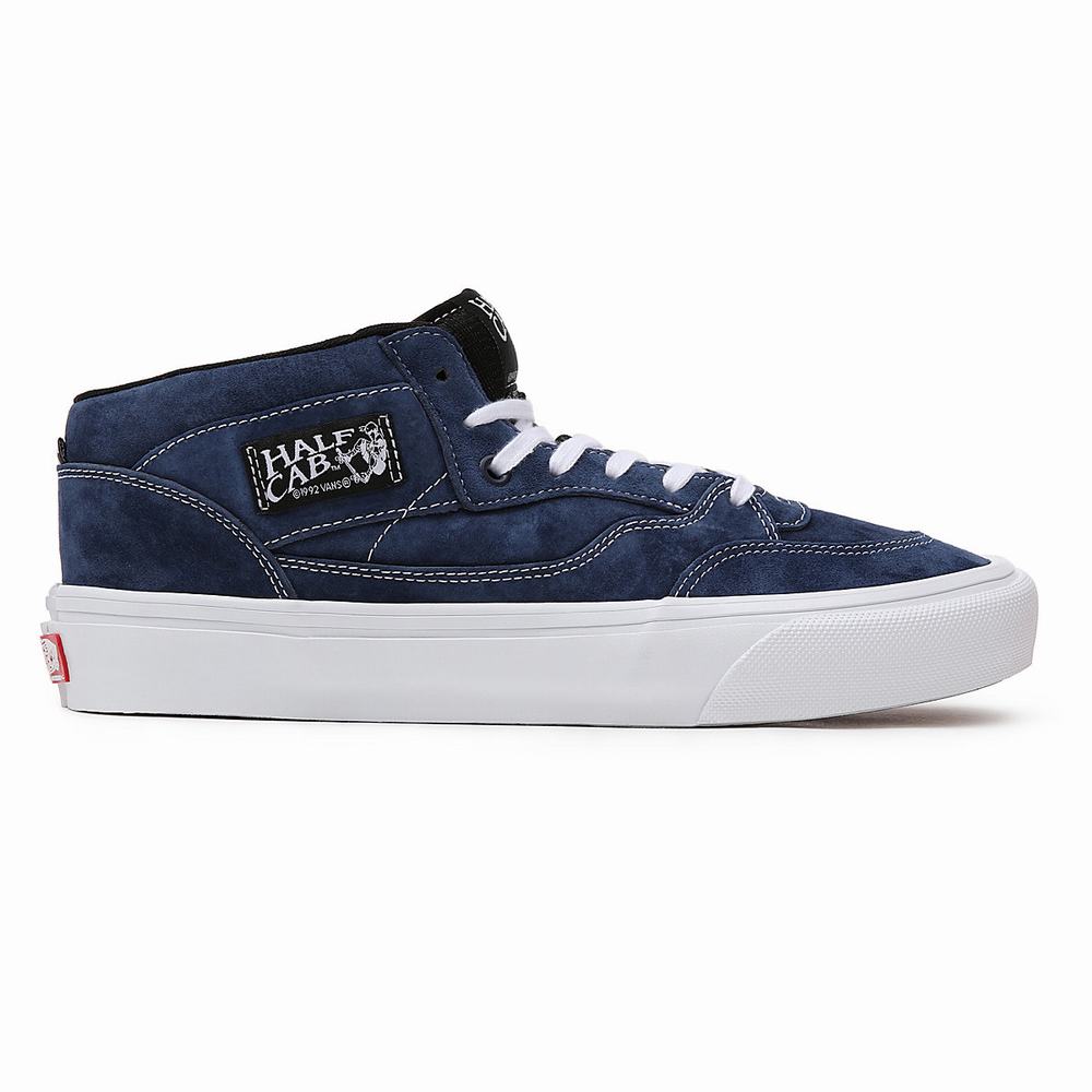 Women's Vans Half Cab '92 Skate Shoes Blue | USA19452