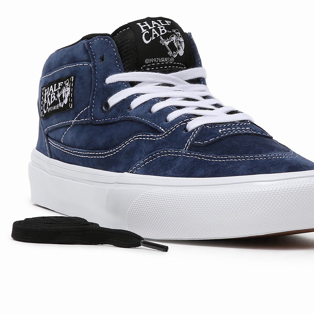 Women's Vans Half Cab '92 Skate Shoes Blue | USA19452