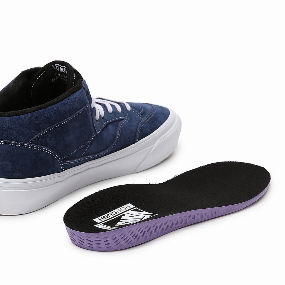 Women's Vans Half Cab '92 Skate Shoes Blue | USA19452