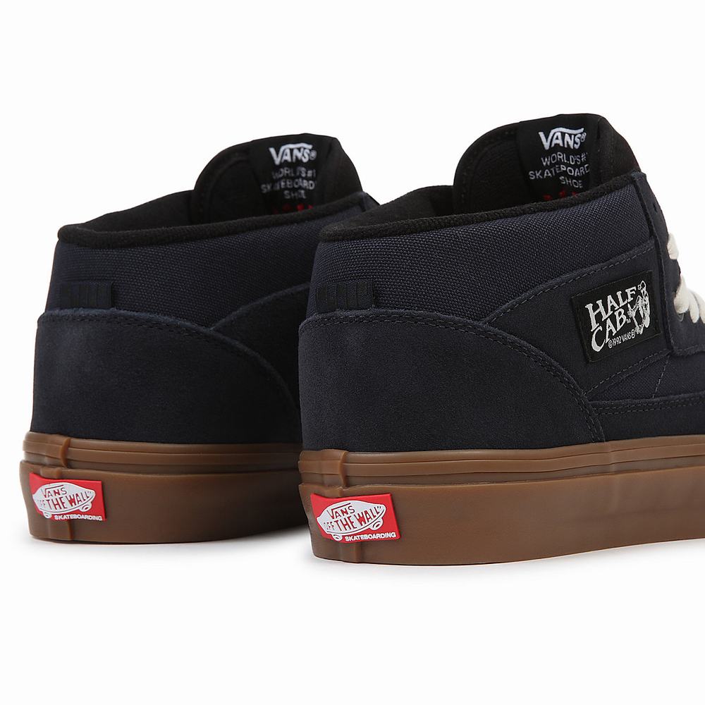 Women's Vans Half Cab Skate Shoes Blue | USA20689