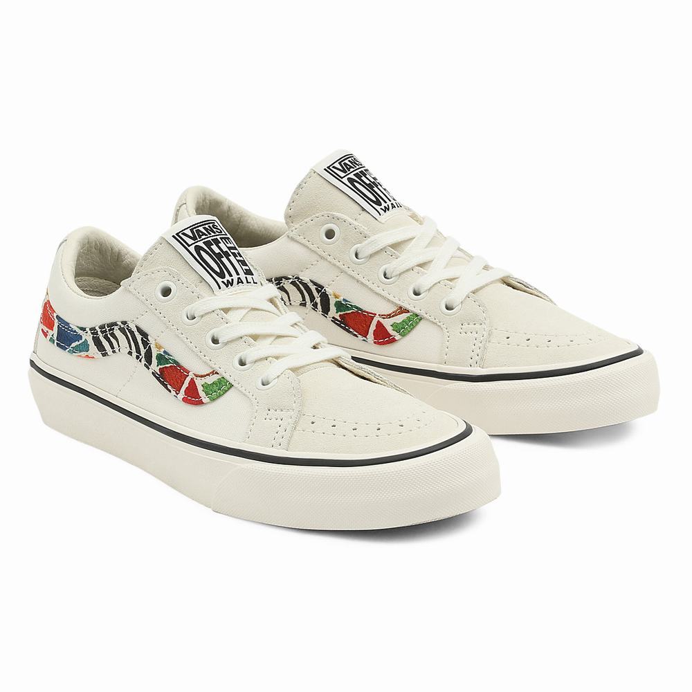 Women\'s Vans Hanna Scott Sk8-Low Reissue Sf Sneakers White | USA03714