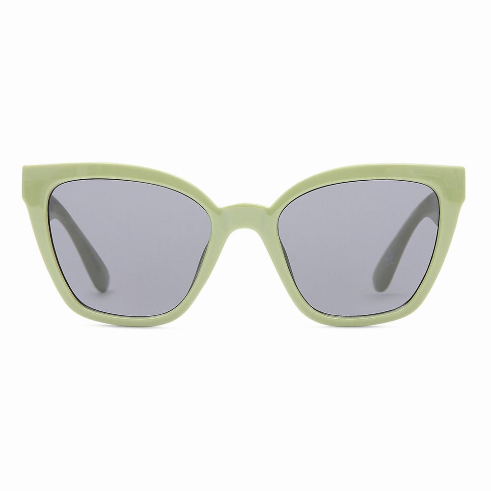 Women\'s Vans Hip Cat Sunglasses Green | USA31609