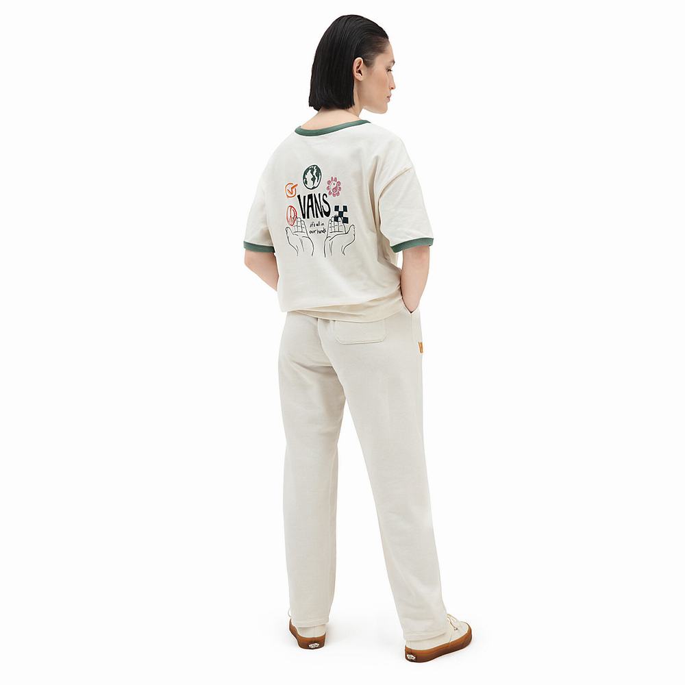 Women's Vans In Our Hands Sweatpants White | USA36725