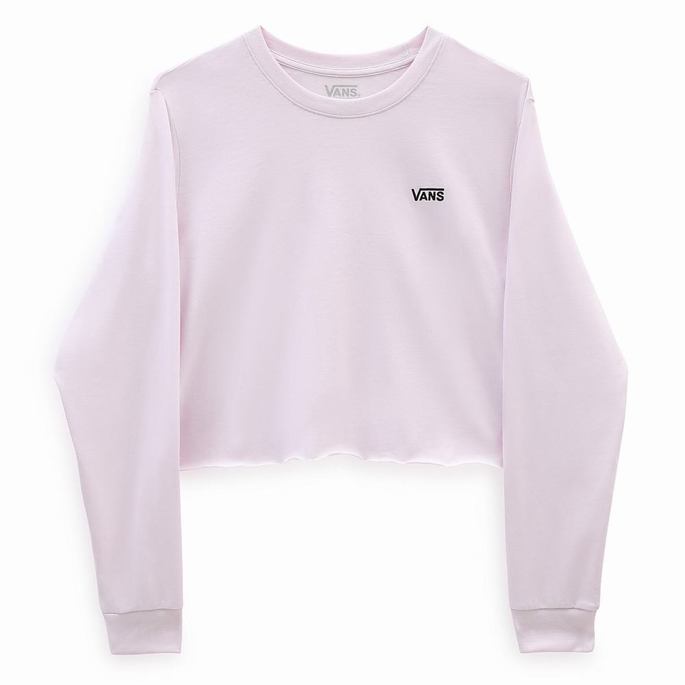 Women's Vans Junior V Long Sleeve T Shirts Pink | USA42853