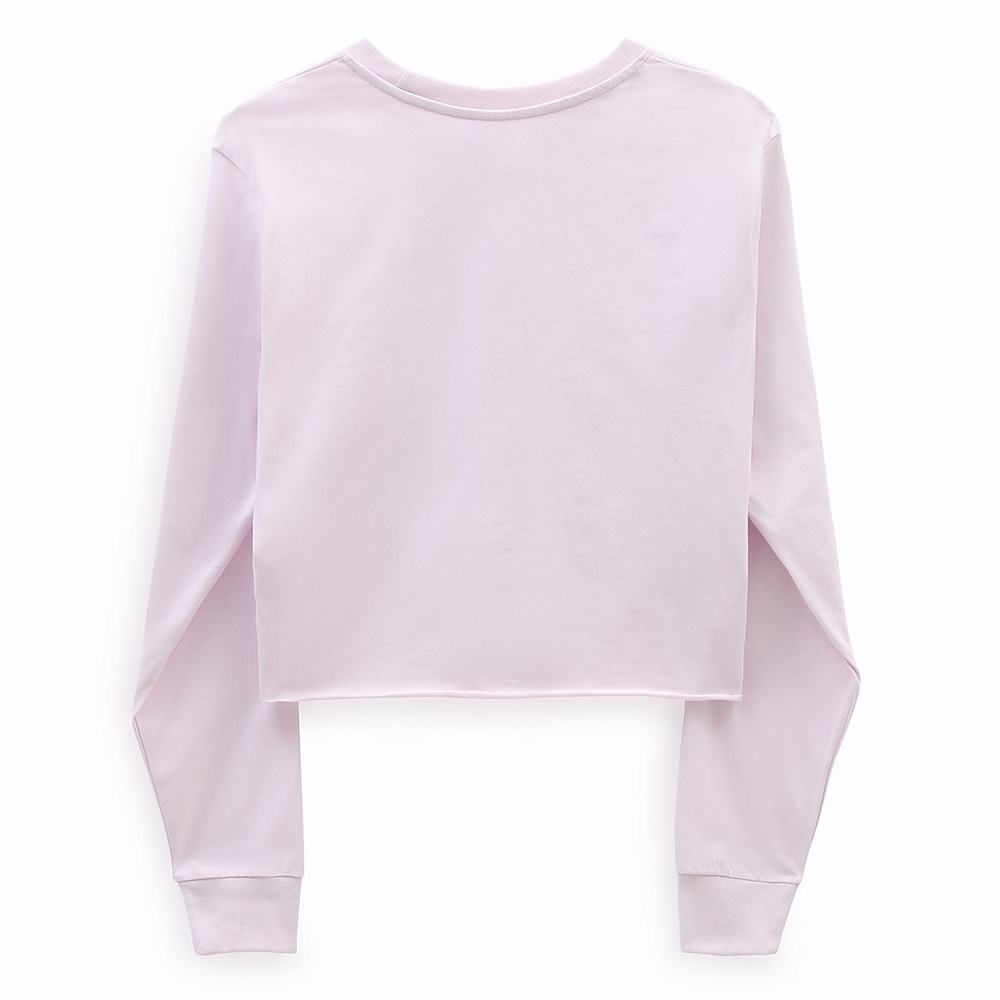 Women's Vans Junior V Long Sleeve T Shirts Pink | USA42853