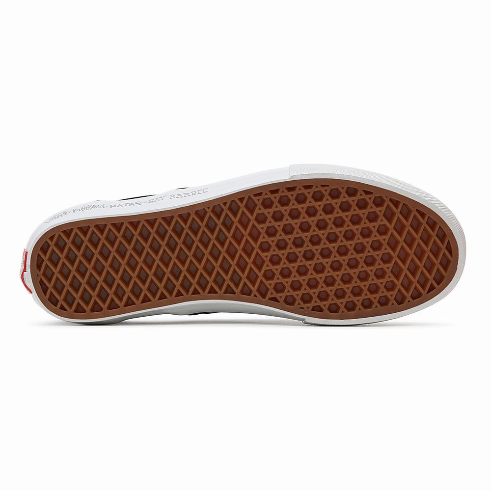 Women's Vans Krooked By Natas for Ray Skate Slip On Shoes Black | USA20746