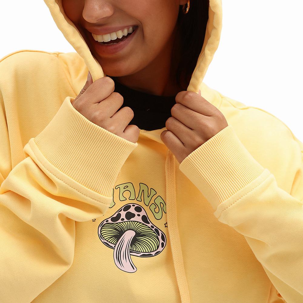 Women's Vans Lazy Daze Hoodie Yellow | USA83197