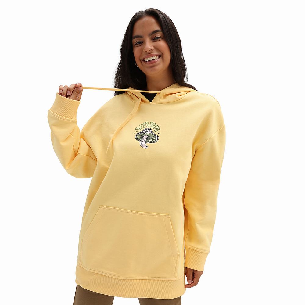 Women\'s Vans Lazy Daze Hoodie Yellow | USA83197