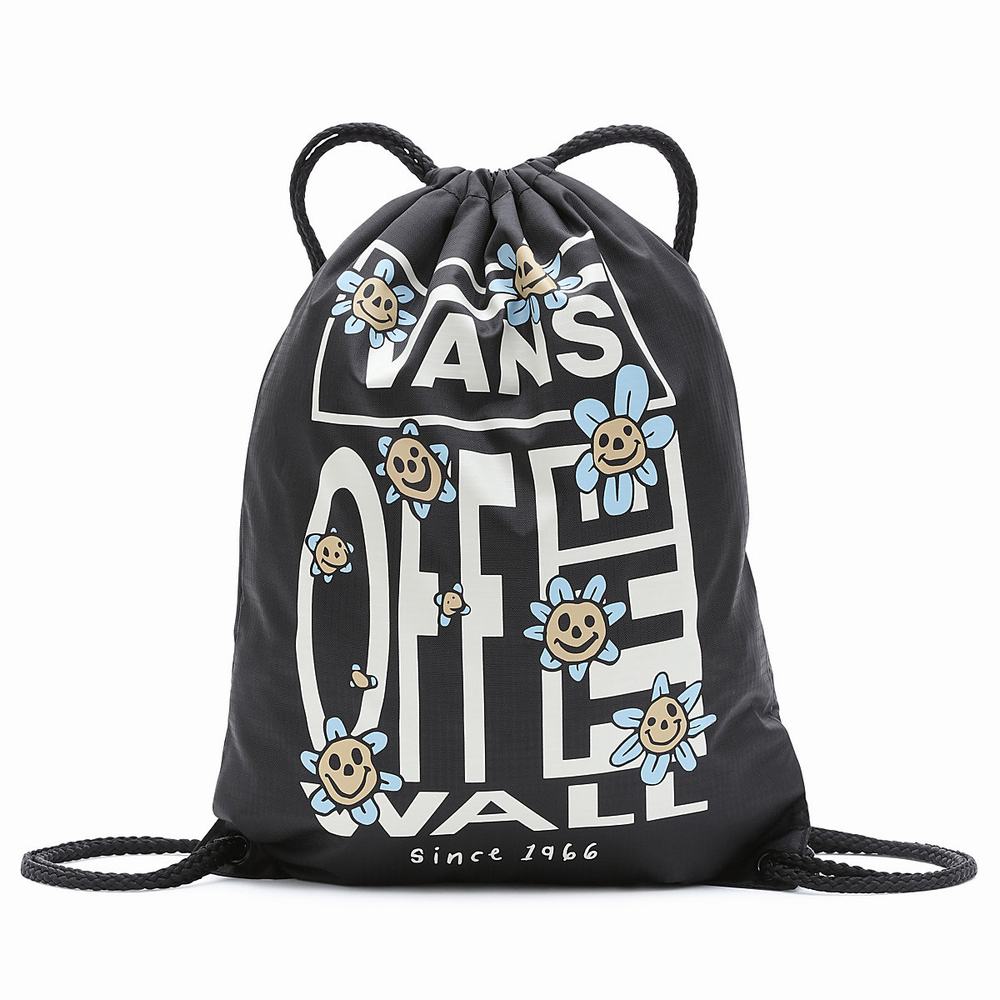 Women\'s Vans League Drawsting Bags Black | USA49153