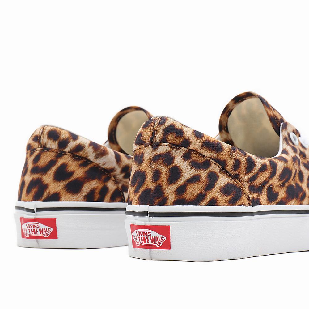 Women's Vans Leopard Era Sneakers Black | USA50391