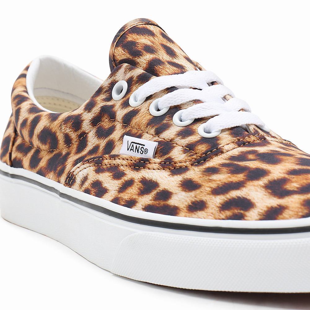 Women's Vans Leopard Era Sneakers Black | USA50391