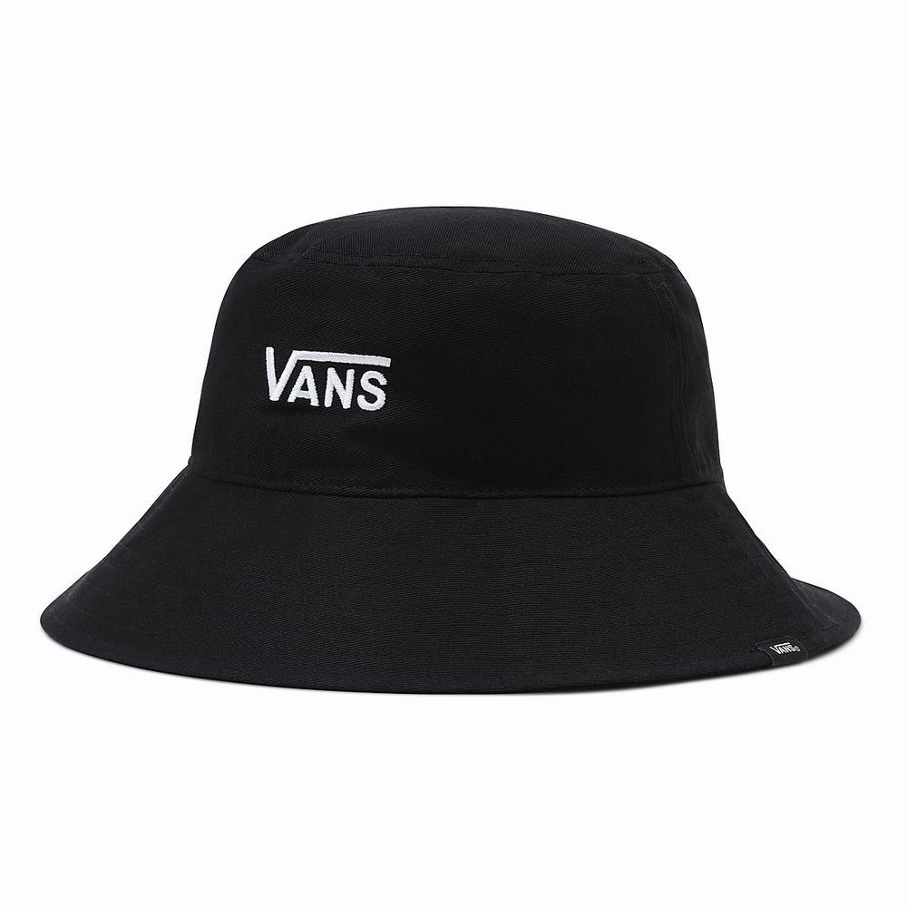 Women's Vans Level Up Bucket Hats Black / White | USA08754