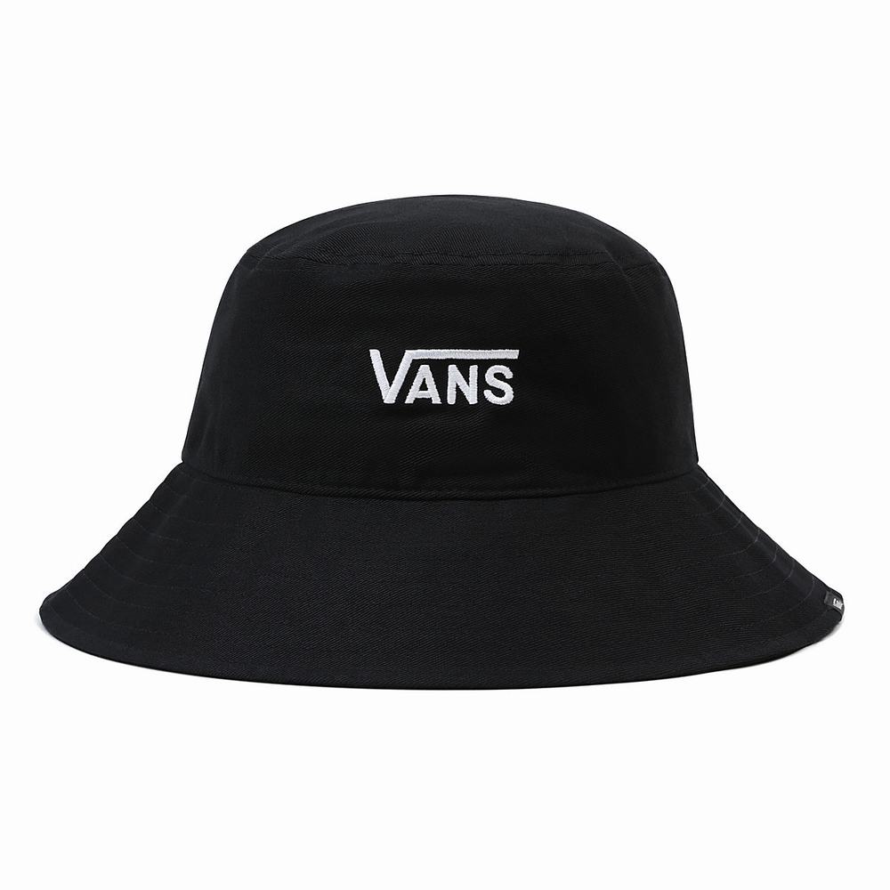 Women\'s Vans Level Up Bucket Hats Black / White | USA08754