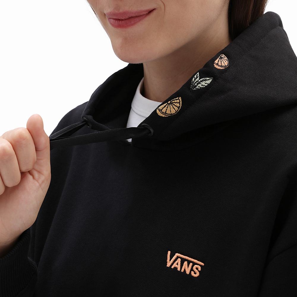 Women's Vans Lizzie Armanto Boyfriend Hoodie Black | USA95871