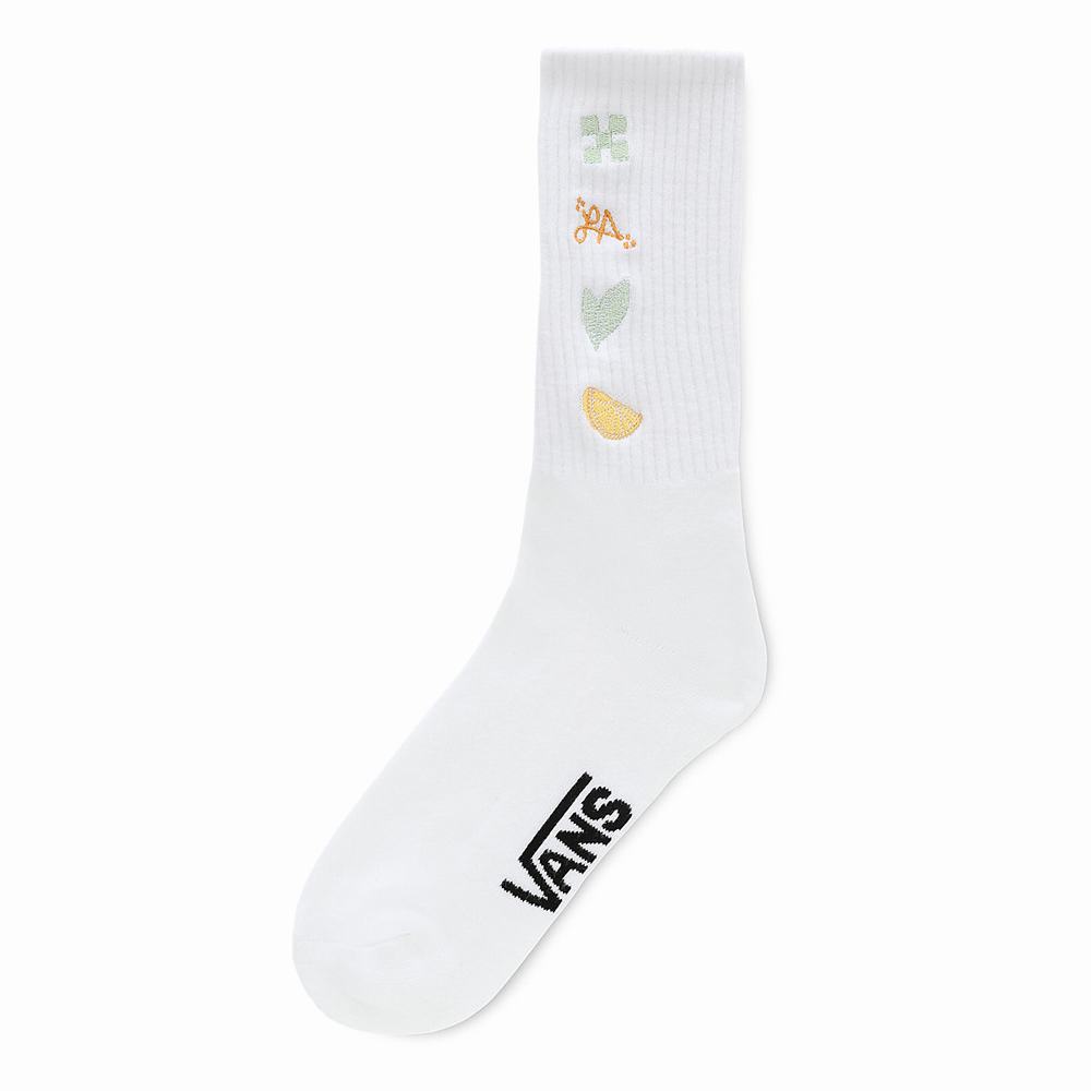 Women\'s Vans Lizzie Armanto Crew Socks White | USA94026