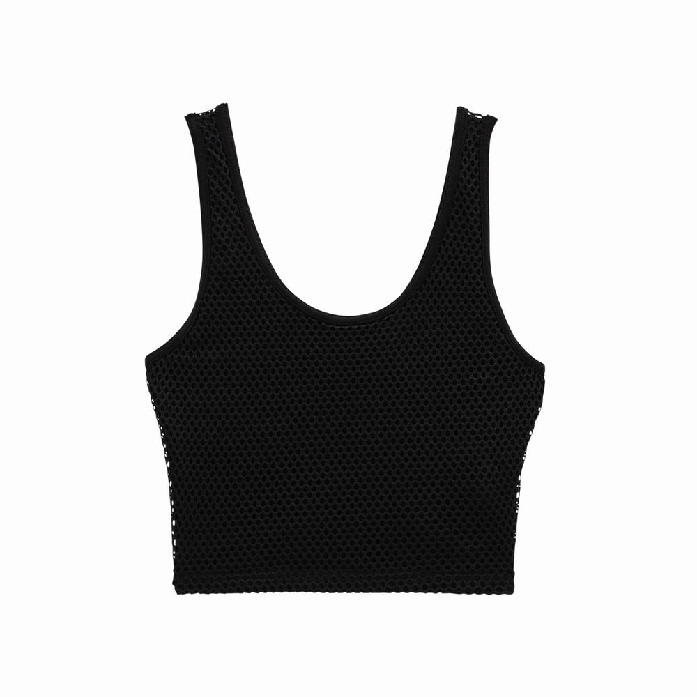 Women's Vans Lizzie Armanto Knit Tank Tanks Black | USA46901