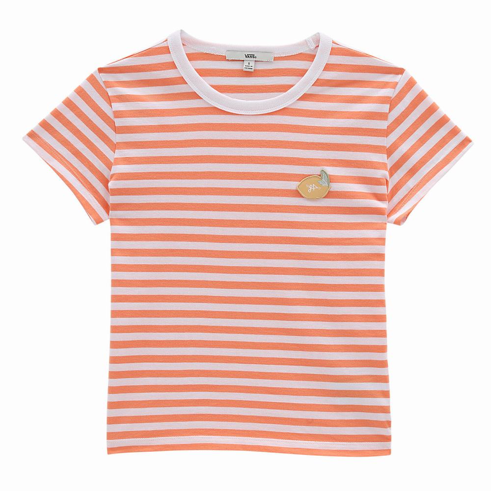 Women's Vans Lizzie Armanto Mini T Shirts Orange | USA60741