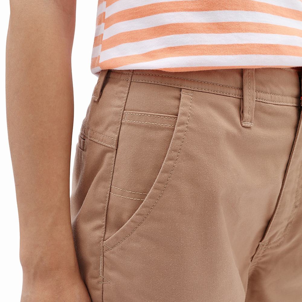 Women's Vans Lizzie Armanto Skate Chino Pants Beige | USA14538