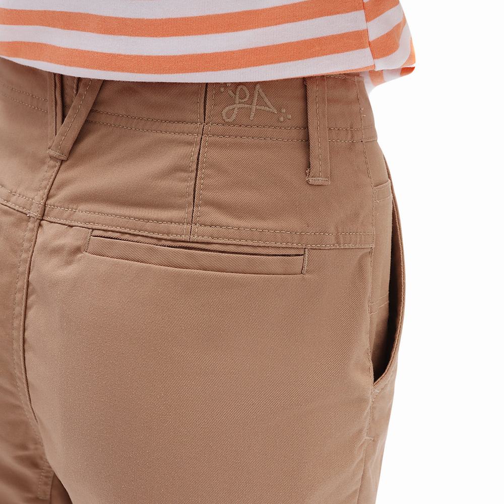 Women's Vans Lizzie Armanto Skate Chino Pants Beige | USA14538