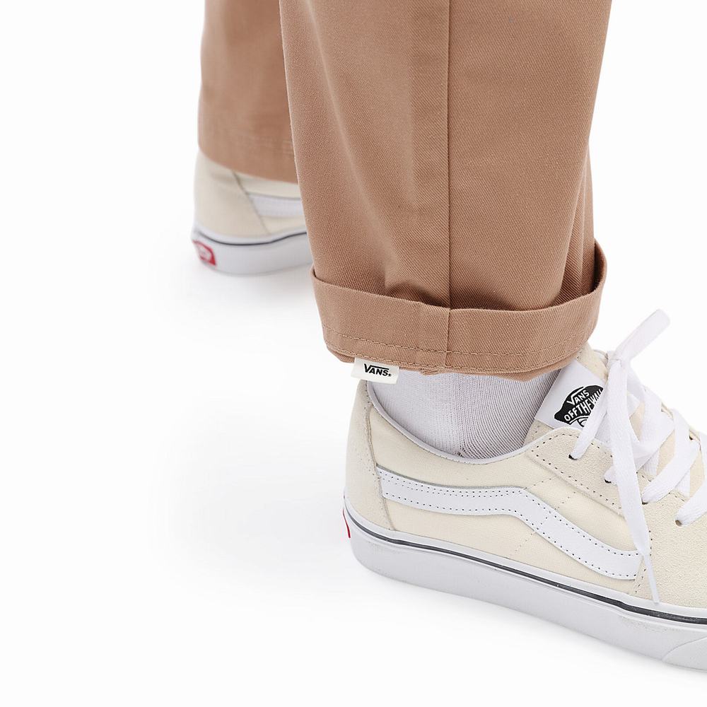 Women's Vans Lizzie Armanto Skate Chino Pants Beige | USA14538