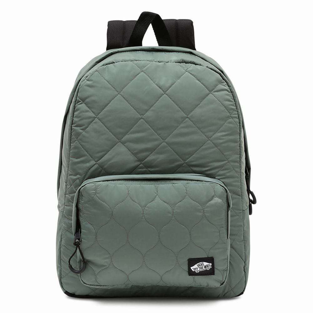 Women\'s Vans Long Haul II Backpacks Green | USA60593