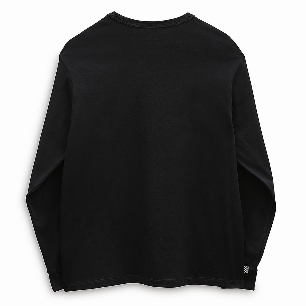 Women's Vans Long Sleeve OTW Pocket T Shirts Black | USA36054