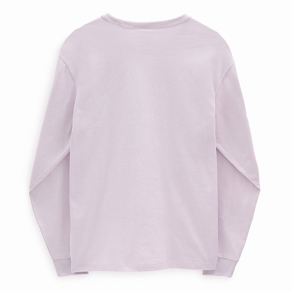 Women's Vans Long Sleeve OTW Pocket T Shirts Pink | USA79085