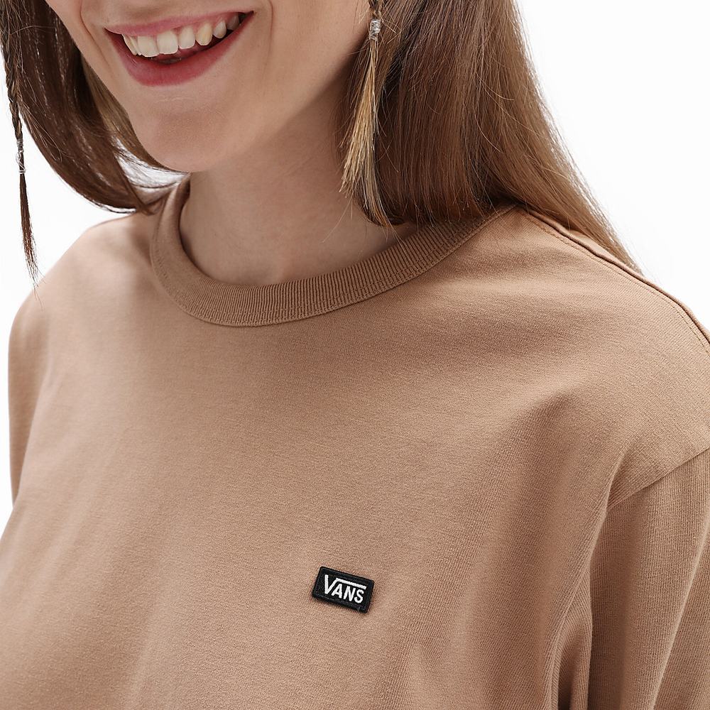 Women's Vans Long Sleeve OTW T Shirts Beige | USA26783