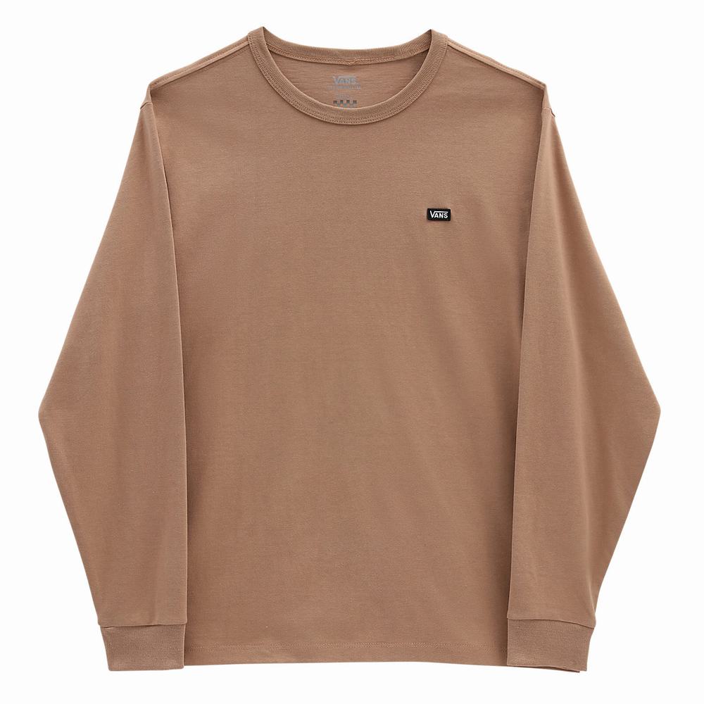 Women's Vans Long Sleeve OTW T Shirts Beige | USA26783