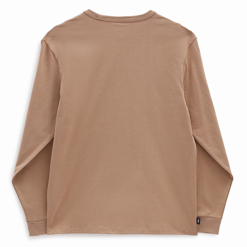 Women's Vans Long Sleeve OTW T Shirts Beige | USA26783