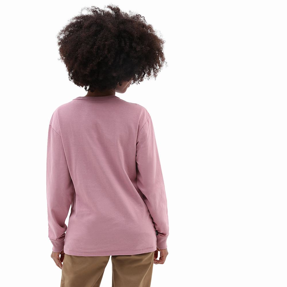 Women's Vans Long Sleeve OTW T Shirts Pink | USA58640