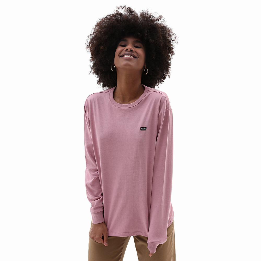 Women\'s Vans Long Sleeve OTW T Shirts Pink | USA58640