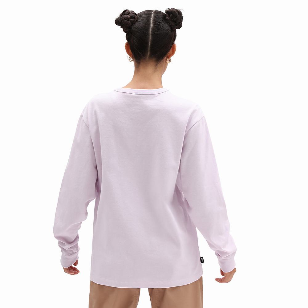 Women's Vans Long Sleeve OTW T Shirts Pink | USA70852