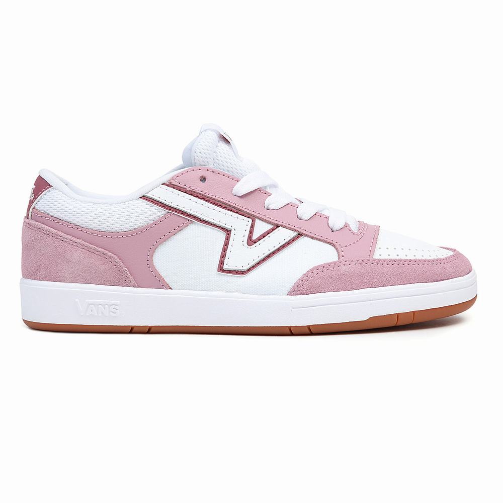 Women's Vans Lowland ComfyCush Sneakers White / Pink | USA01682