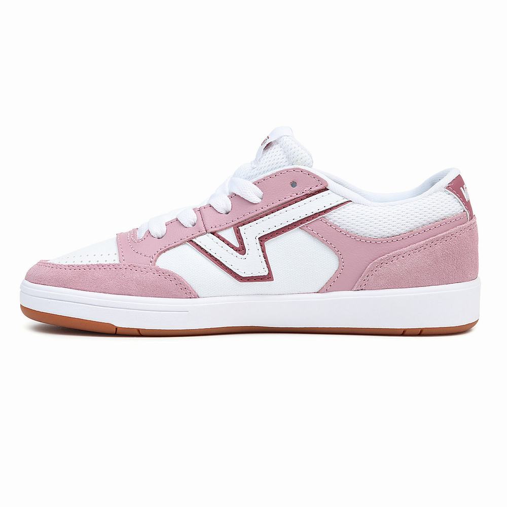 Women's Vans Lowland ComfyCush Sneakers White / Pink | USA01682