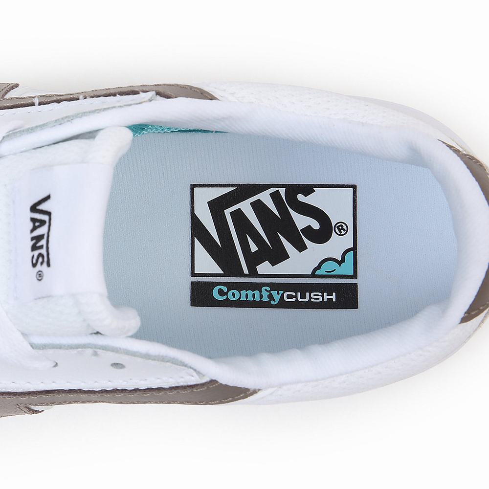 Women's Vans Lowland ComfyCush Sneakers White / Beige | USA98175