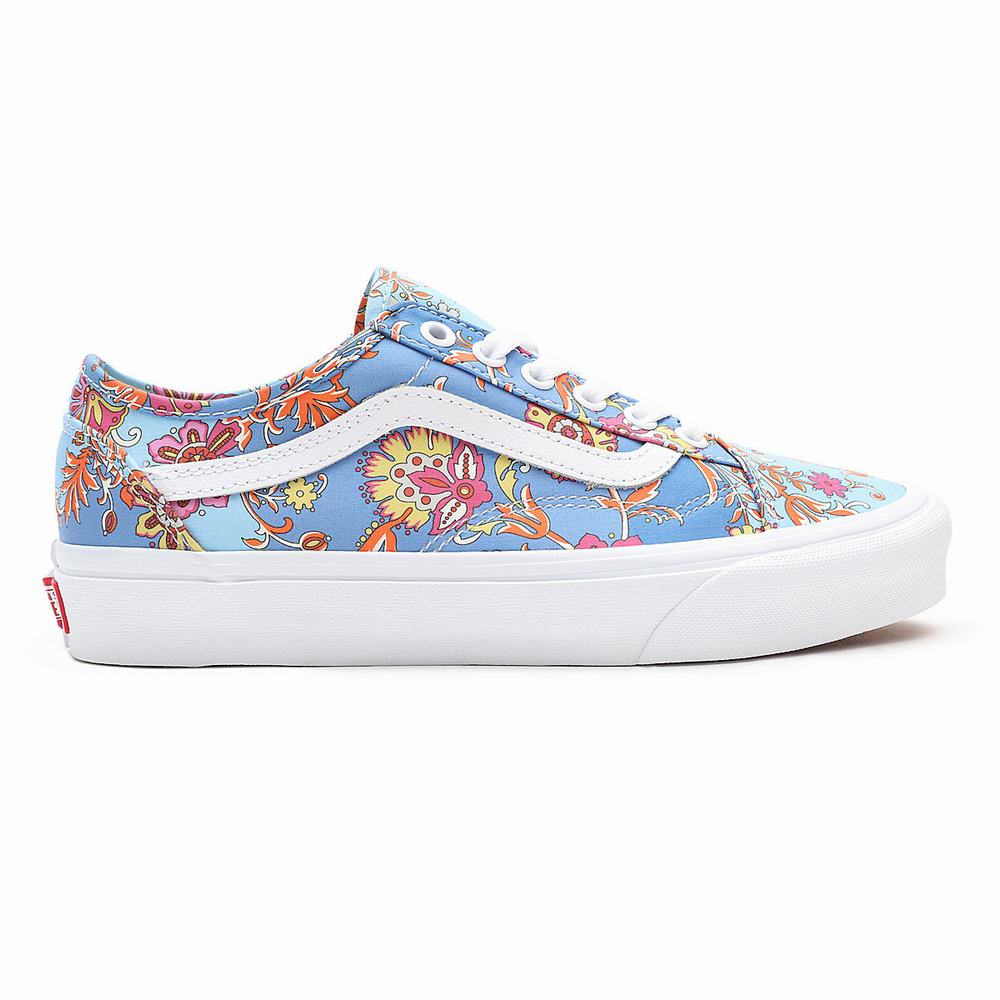 Women's Vans Made With Liberty Fabric Old Skool Tapered Sneakers Blue | USA34570