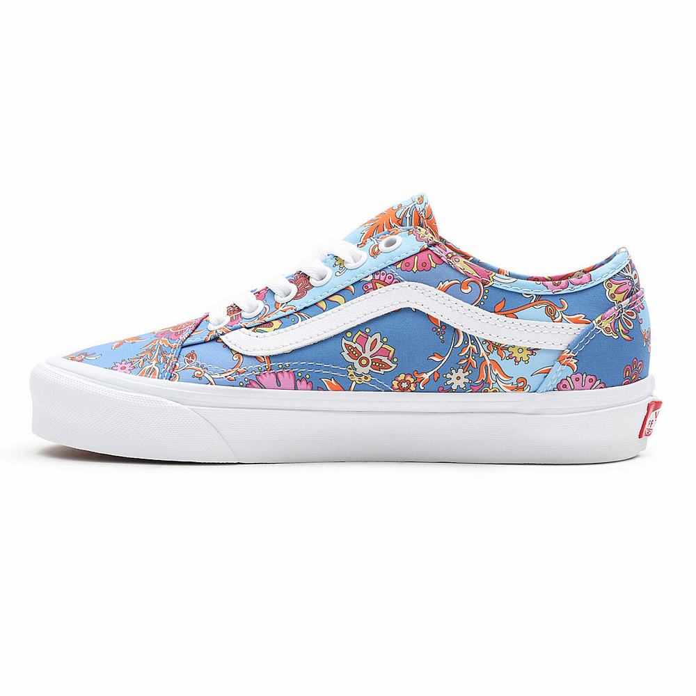 Women's Vans Made With Liberty Fabric Old Skool Tapered Sneakers Blue | USA34570