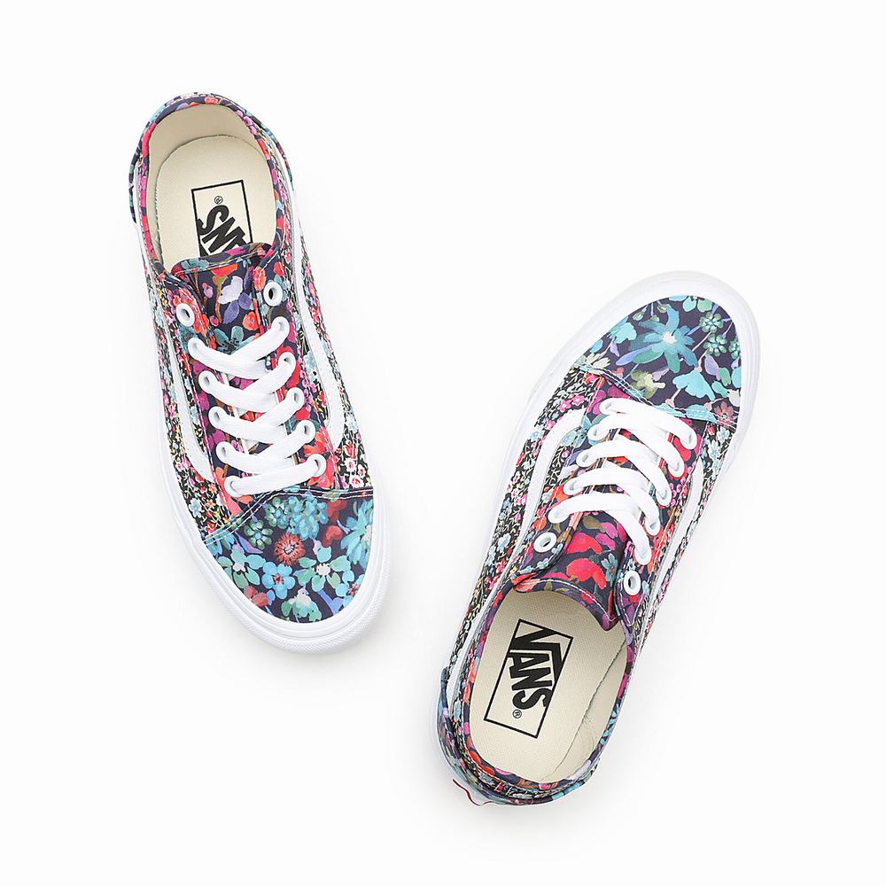 Women's Vans Made With Liberty Fabric Old Skool Tapered Sneakers Multicolor | USA56987