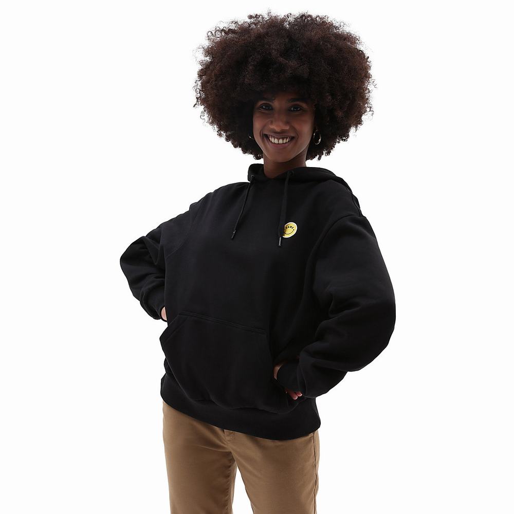 Women's Vans Mar Mar Hoodie Black | USA92180