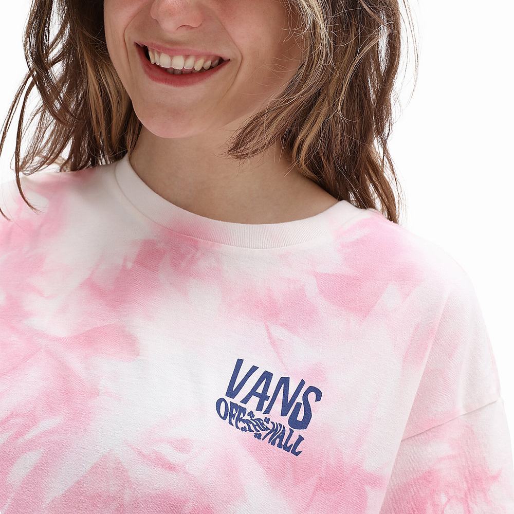 Women's Vans Masc'D Mind T Shirts Multicolor / Pink | USA41285