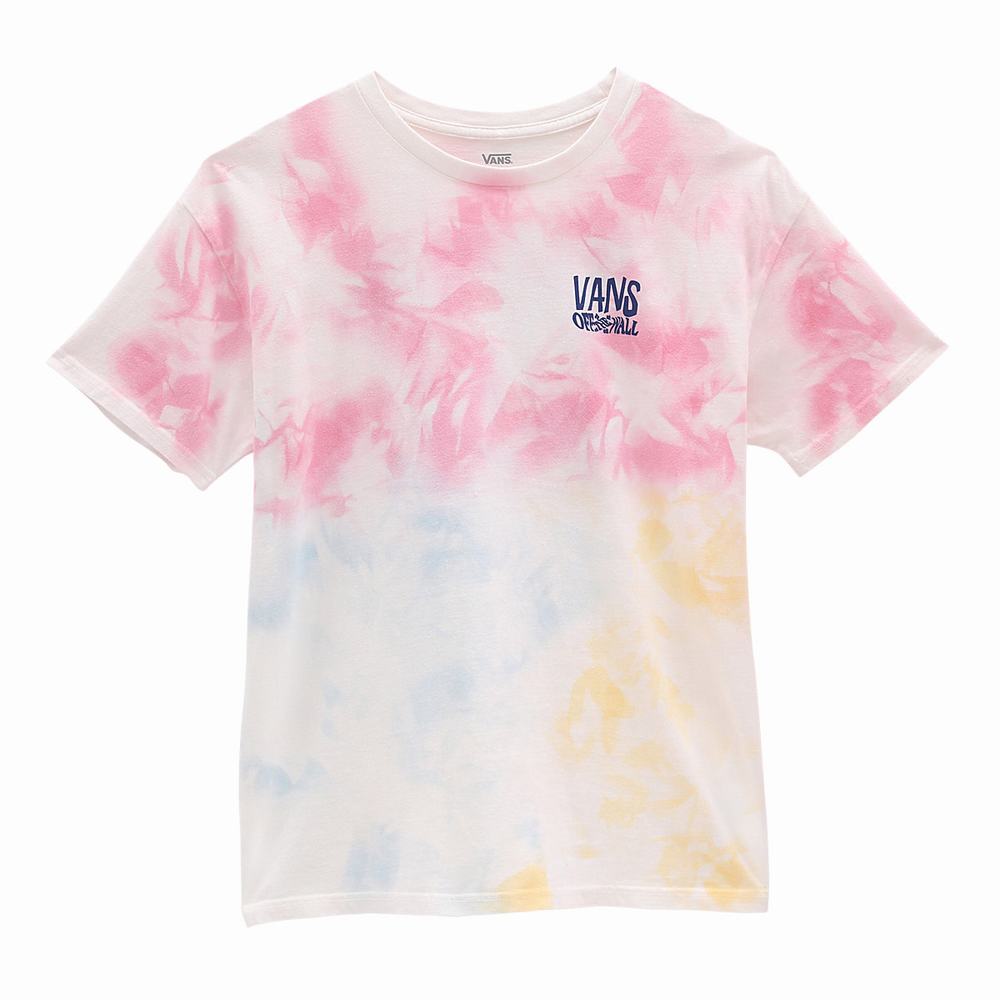 Women's Vans Masc'D Mind T Shirts Multicolor / Pink | USA41285