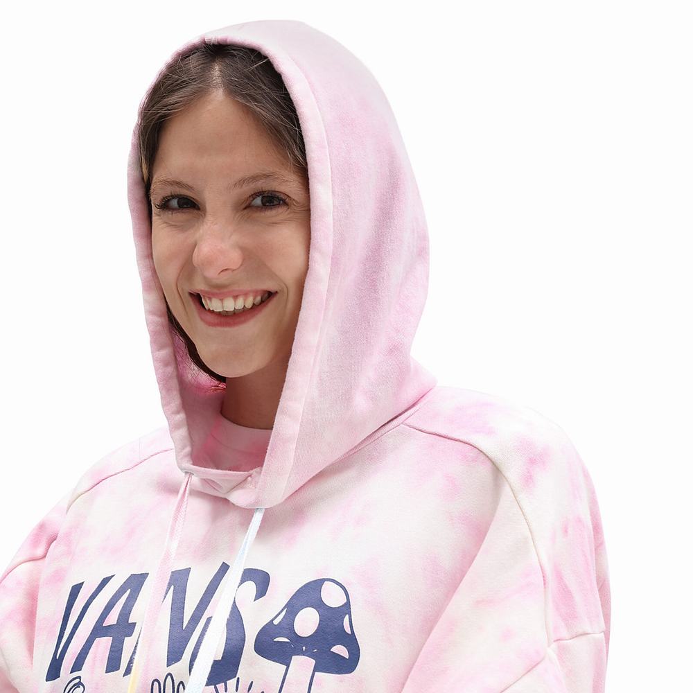 Women's Vans Mascy Daze Tri-Dye Hoodie Pink | USA26495