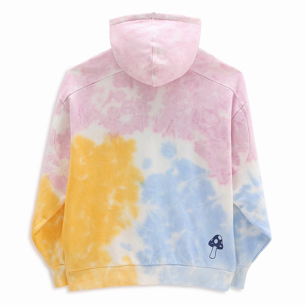 Women's Vans Mascy Daze Tri-Dye Hoodie Pink | USA26495