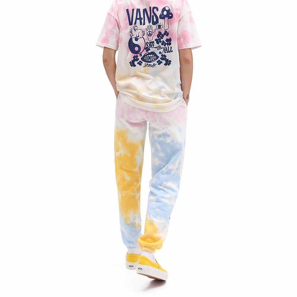 Women's Vans Mascy Daze Tri Dye Sweatpants Pink | USA82946