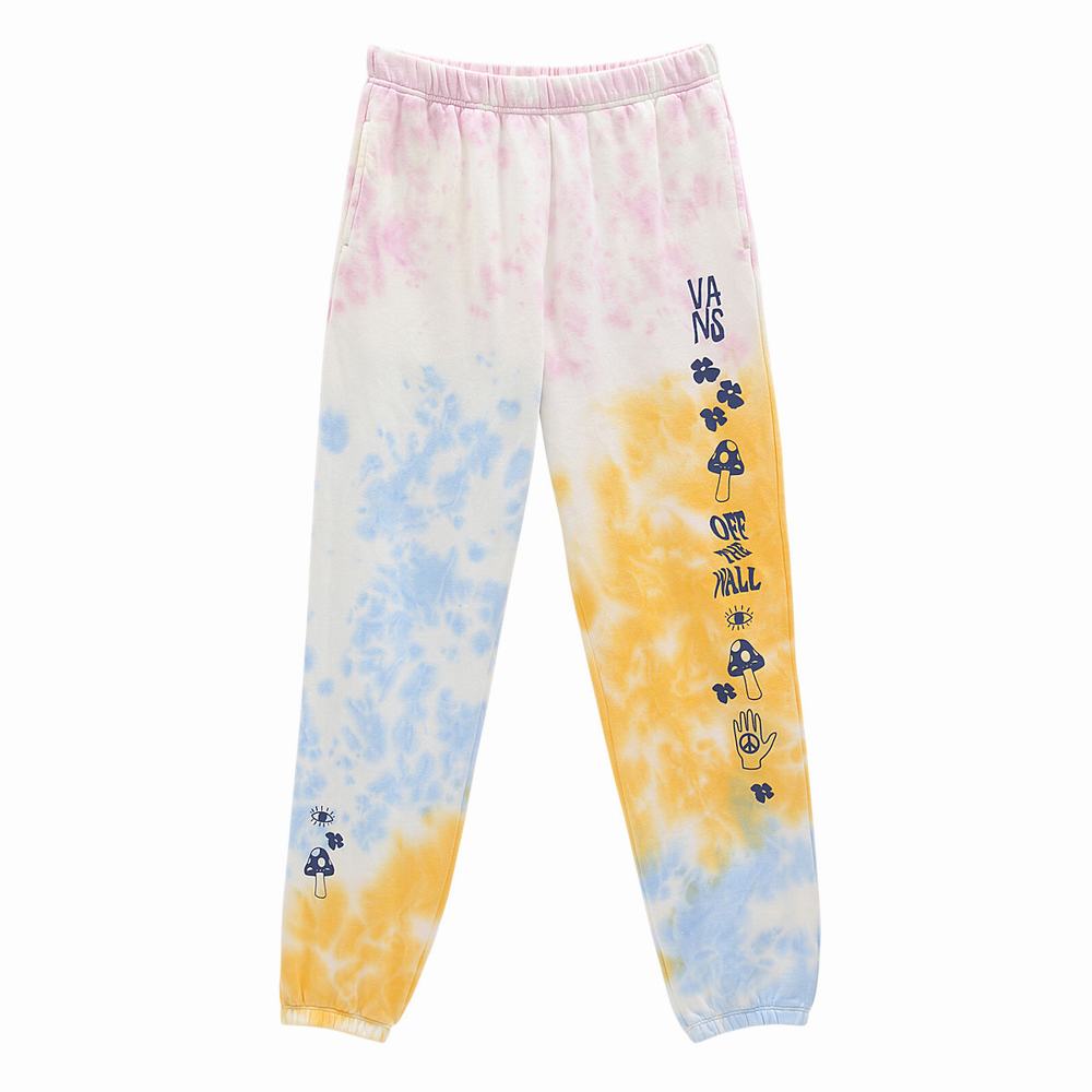 Women's Vans Mascy Daze Tri Dye Sweatpants Pink | USA82946