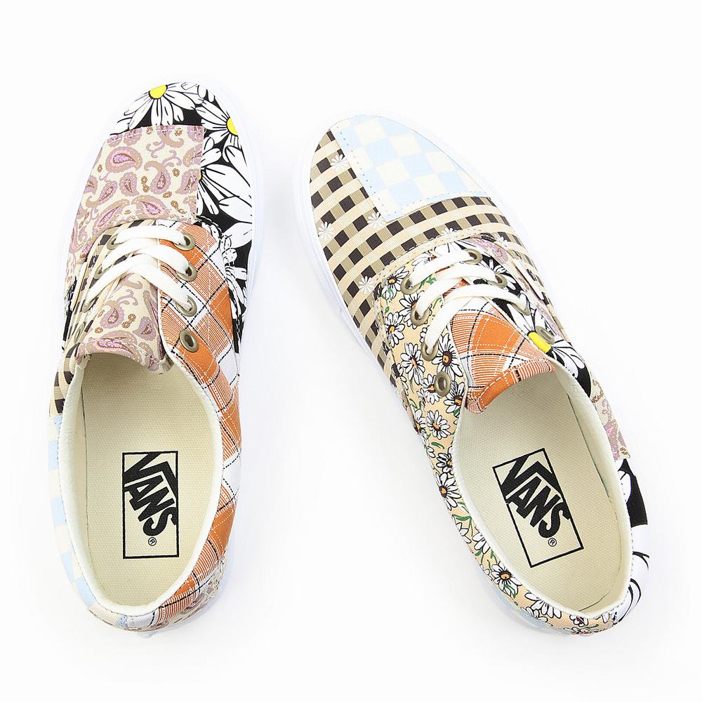 Women's Vans Meadow Patchwork Era Sneakers Multicolor / White | USA04567