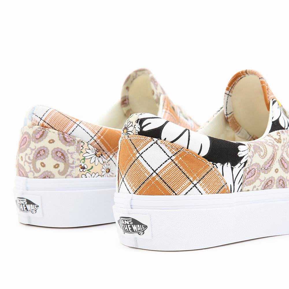 Women's Vans Meadow Patchwork Era Sneakers Multicolor / White | USA04567