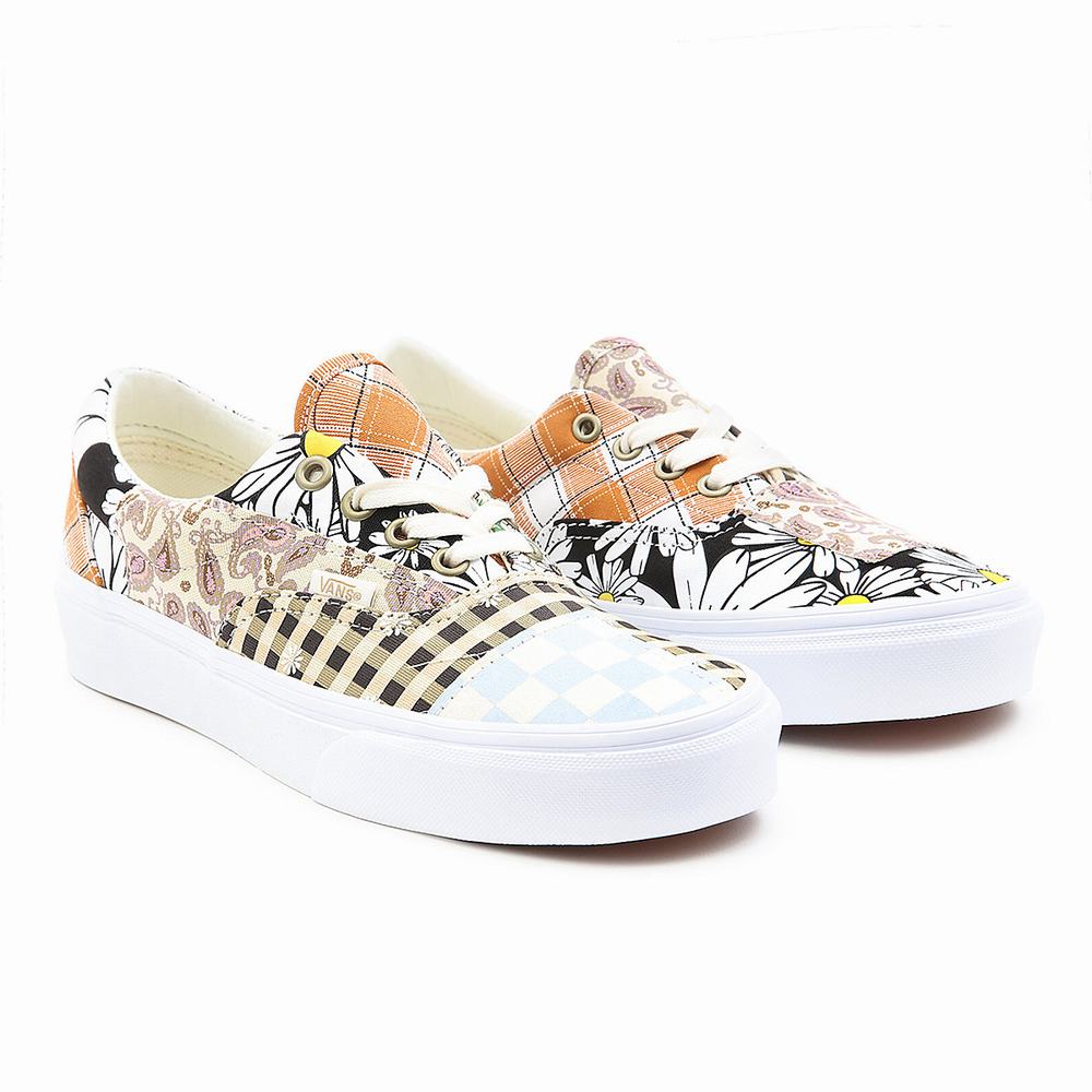 Women\'s Vans Meadow Patchwork Era Sneakers Multicolor / White | USA04567